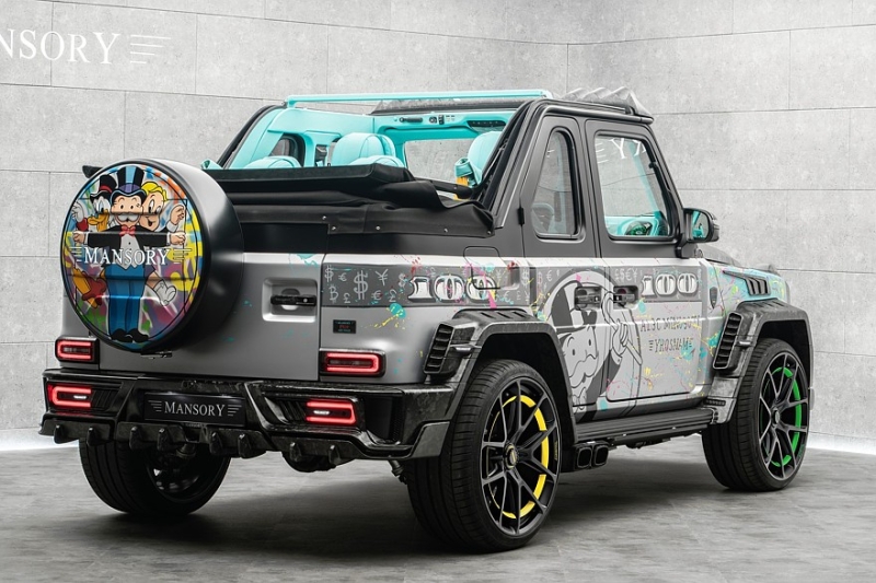 Брызги, усы и доллары: Mansory опять «порезала» G-класс и раскрасила его в стиле поп-арт