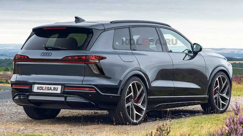 Новый флагманский кроссовер Audi Q9 проехался на камеру