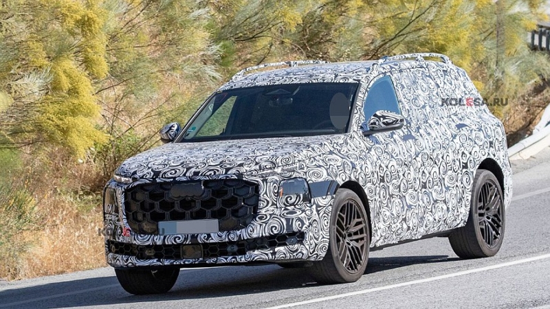 Новый флагманский кроссовер Audi Q9 проехался на камеру