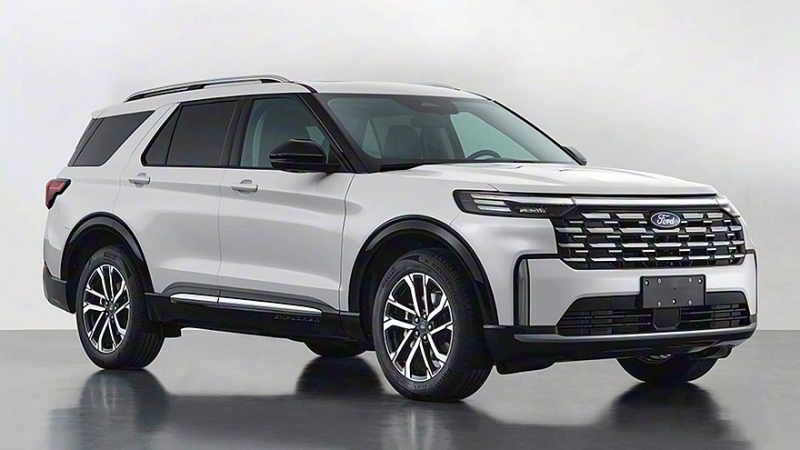 Ford Explorer для Китая: второй рестайлинг с «монобровью» и прежней техникой