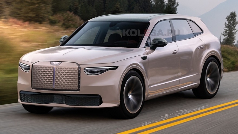 Новый электрический кроссовер Bentley: первые изображения