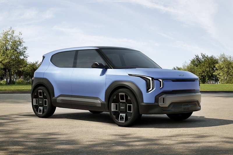 Относительно доступный кроссовер Kia EV2: официальные фото серийной версии и дата премьеры