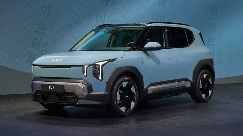 Рассекречен кроссовер Kia EV2: разный дизайн, две батареи и прописка в Европе