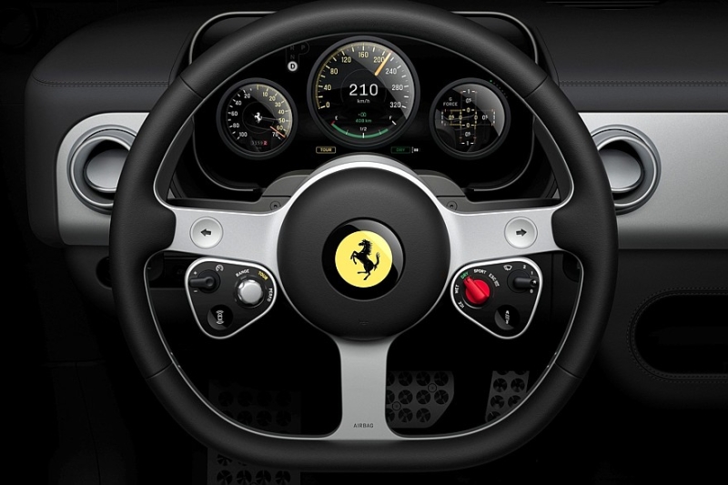 Электромобиль Ferrari получил имя Luce и неоклассический интерьер в стиле техники Apple