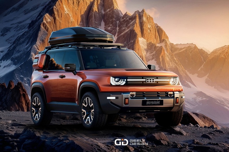 Линейку Geely пополнит брутальный кроссовер: официальные фото