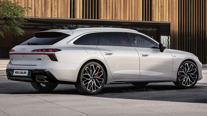 Самый большой универсал Audi A7L: первые изображения