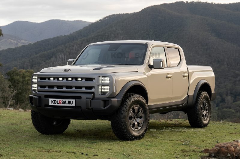 Новый рамный пикап Hyundai: первые изображения