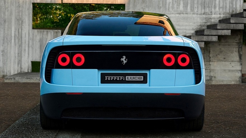 Электрический лифтбек Ferrari Luce: шок-дизайн, 4 мотора, 1050 л.с. и 2,5 с до «сотни»