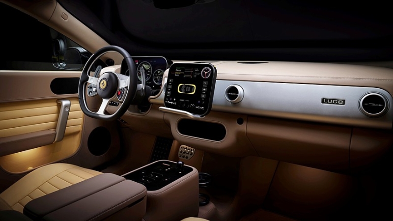 Электрический лифтбек Ferrari Luce: шок-дизайн, 4 мотора, 1050 л.с. и 2,5 с до «сотни»