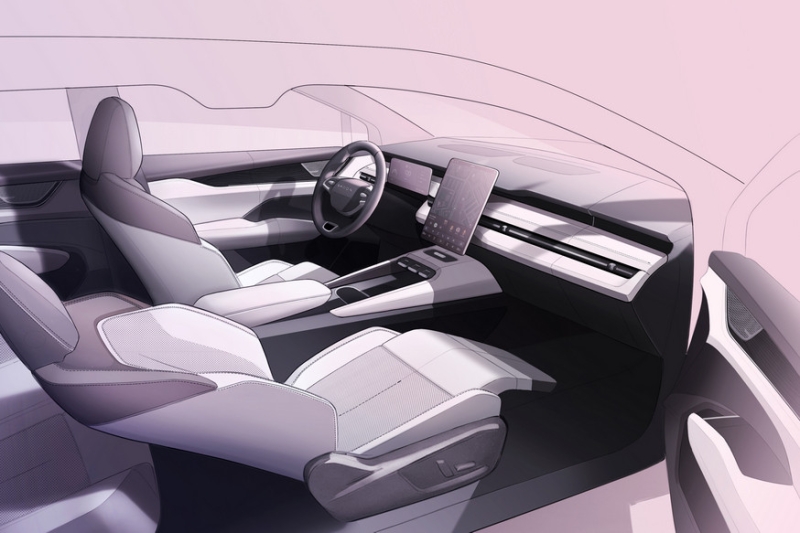 Большой кроссовер Skoda Peaq: показан интерьер
