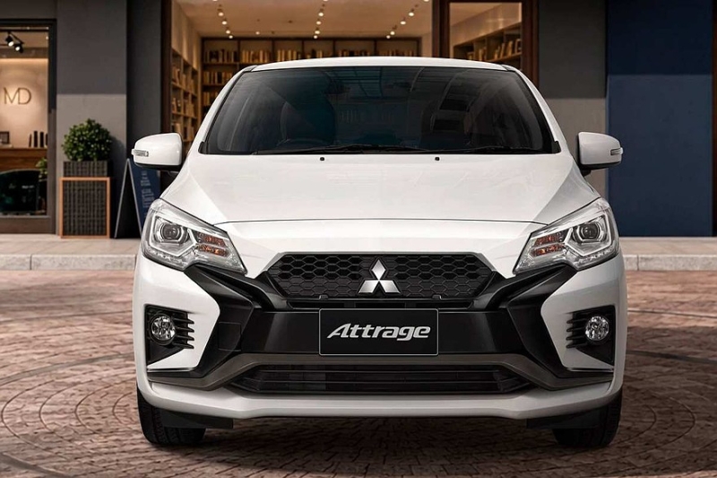 Бюджетный седан Mitsubishi Attrage стал чуть агрессивнее после рестайлинга