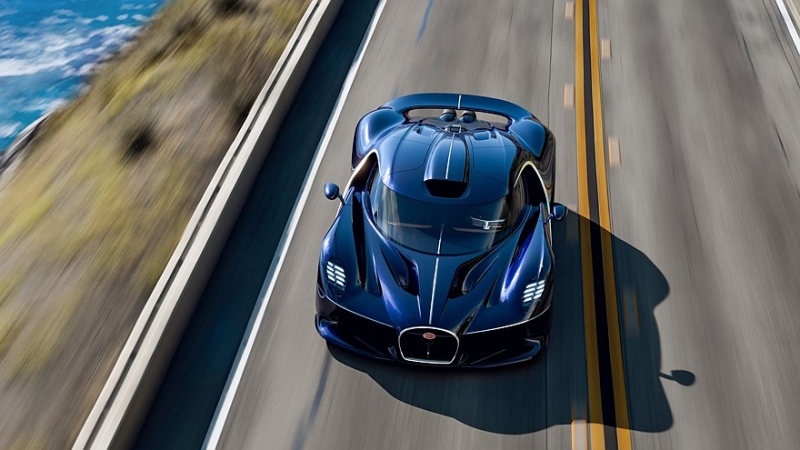 Bugatti Destrier: дорожный «боевой конь» на базе трекового суперкара Bugatti Bolide