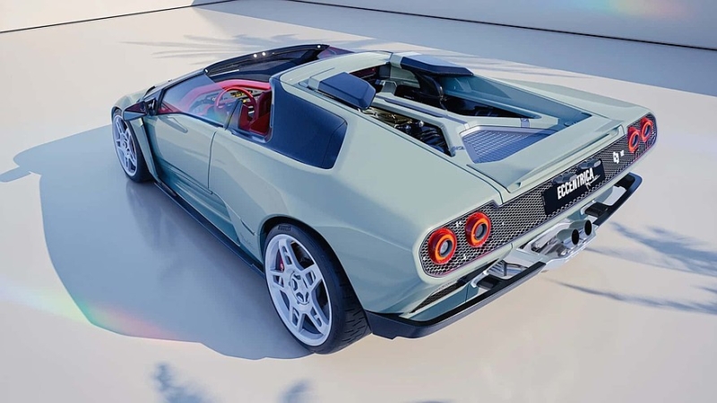 Eccentrica V12 Roadster: открытая версия рестомода на базе Lamborghini Diablo
