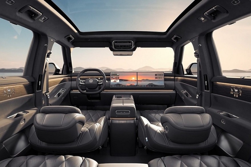 Кроссовер Volkswagen ID.Era 8X готовится к премьере: показан интерьер