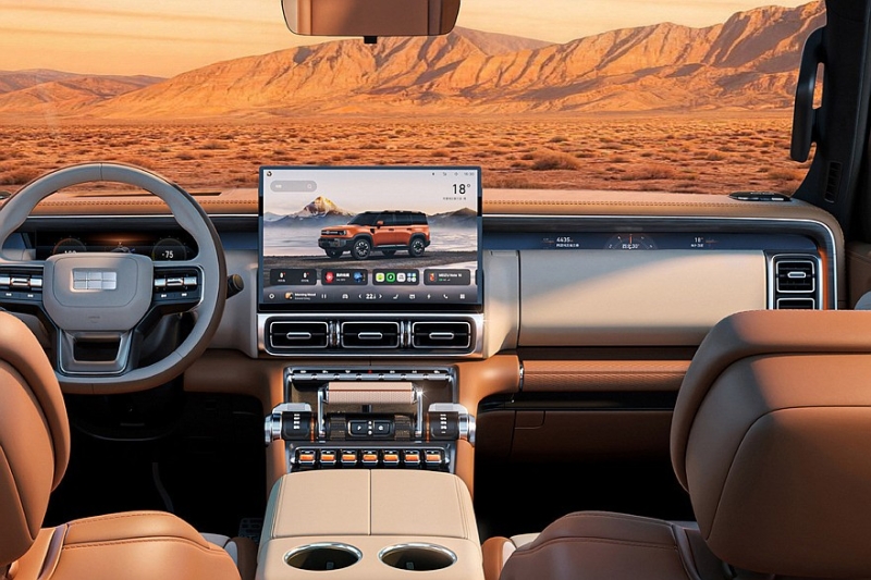 Брутальный кроссовер Geely Galaxy Cruiser 700: показан интерьер